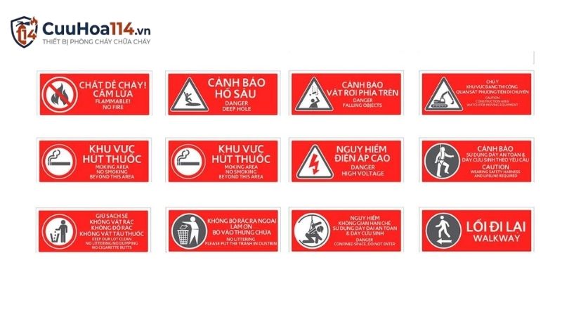 Biển báo phòng cháy chữa cháy – tất cả những gì bạn cần biết trước khi trang bị